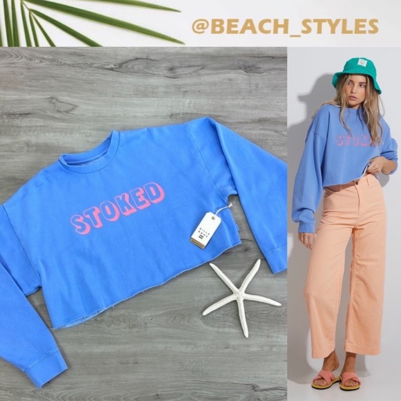 Billabong Tops - 🔆BILLABONG🔆 HEY GDAY CROPPED CREW SWEATSHIRT